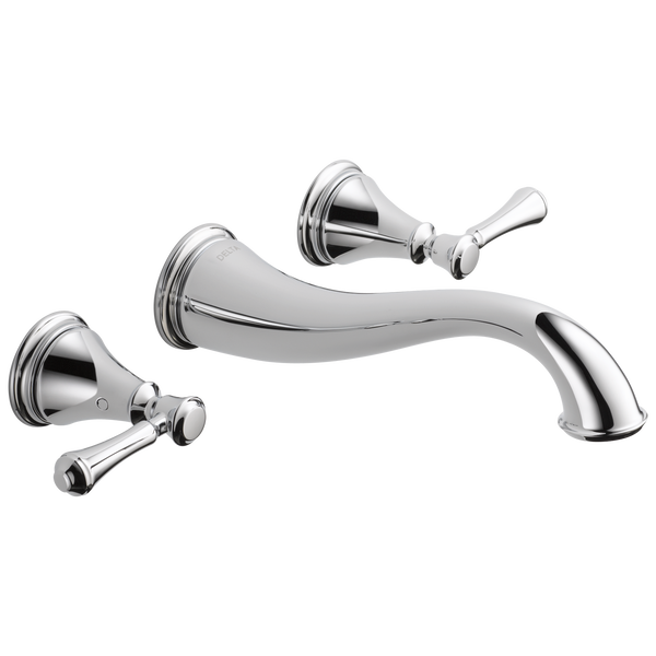 Cassidy™ Two Handle Wall Mount Bathroom Faucet Trim In Chrome MODEL#: T3597LF-WL-related