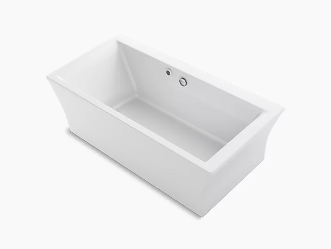 Stargaze®60" x 34" freestanding bath with Bask® heated surface and fluted shroud K-24011-W1-0-related