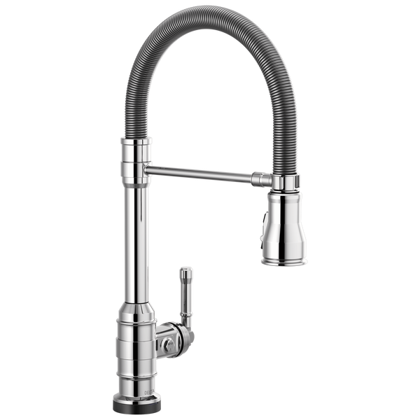 Broderick™ Pro Single Handle Pull-Down Kitchen Faucet Spring Spout With Touch2O Technology In Chrome MODEL#: 9690T-DST-related