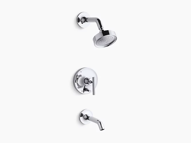 Purist®Rite-Temp® bath and shower trim with lever handle and 2.0 gpm showerhead K-T14420-4E-CP-related