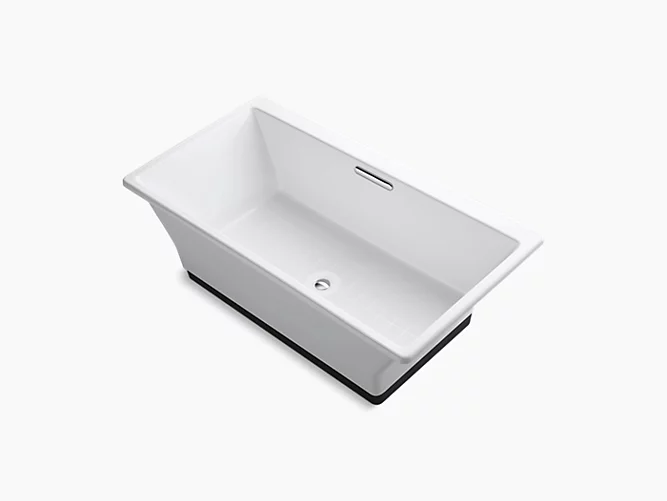 Rêve®66-15/16" x 36" freestanding bath with Brilliant Ash base K-894-F63-0-related