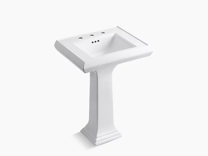 Memoirs® ClassicClassic 24" pedestal bathroom sink with 8" widespread faucet holes K-2238-8-0-related