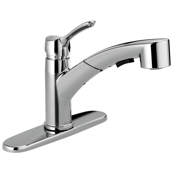 Collins™ Single Handle Pull-Out Kitchen Faucet In Chrome MODEL#: 4140-DST-0