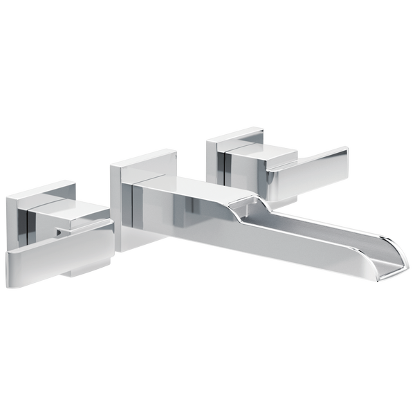 Two Handle Wall Mount Channel Bathroom Faucet Trim-product-view