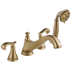 Cassidy™ Roman Tub Trim With Hand Shower - Low Arc Spout - Less Handles In Champagne Bronze MODEL#: T4795-CZLHP--H698CZ--R4707-related