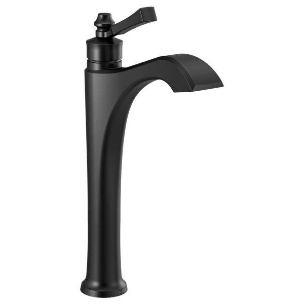 Dorval™ Single Handle Vessel Bathroom Faucet - Less Handle In Matte Black MODEL#: 756-BLLHP-DST--H561BL-main