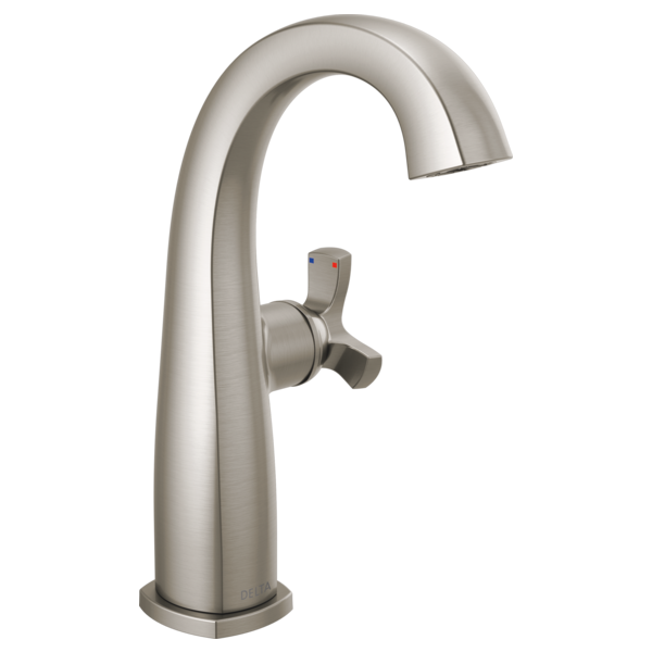 Single Handle Mid-Height Bathroom Faucet - Less Handle-related