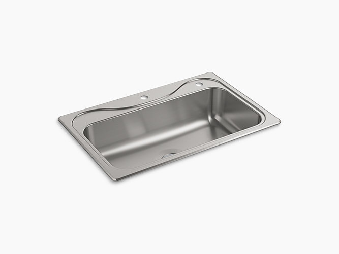 Southhaven®Top-Mount Single?Bowl Kitchen Sink, 33" x 22" x 8"-related