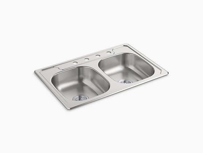 Middleton®33" x 22" x 6" Double Basin Sink, 20 pack-related