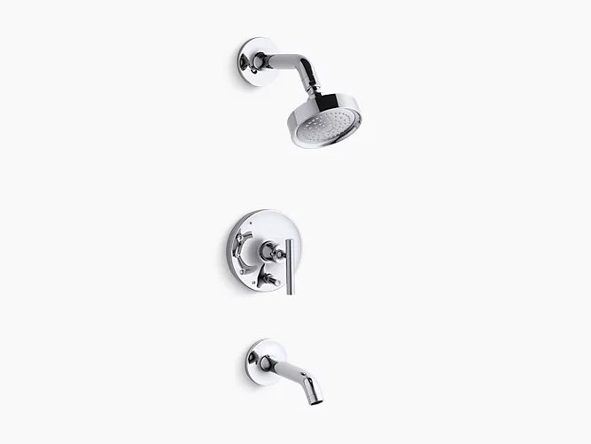 Purist®Rite-Temp® bath and shower trim with lever handle and 2.5 gpm showerhead K-T14420-4-CP-related