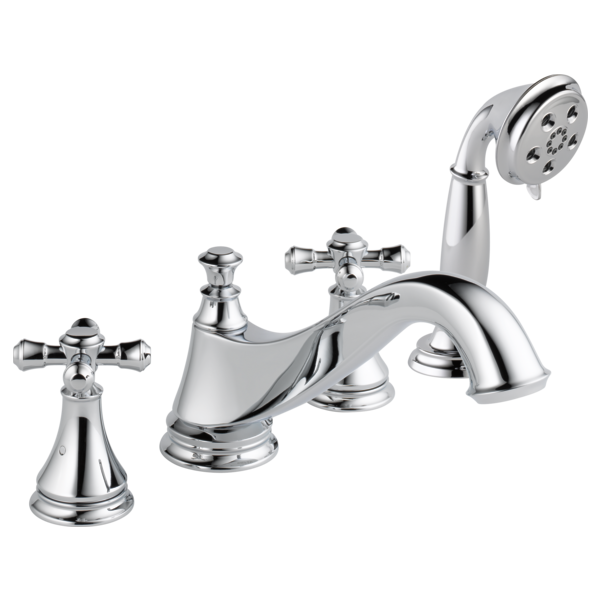 Cassidy™ Roman Tub Trim With Hand Shower - Low Arc Spout - Less Handles In Chrome MODEL#: T4795-LHP-related