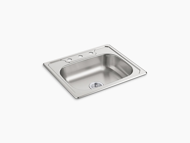 Middleton®Top-Mount Single-Bowl Kitchen Sink, 25" x 22" x 6"-product-img