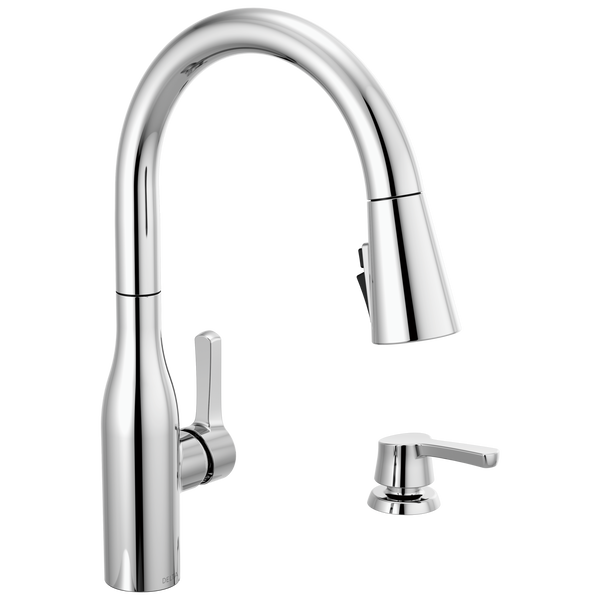 Marca™ Single Handle Pull-Down Kitchen Faucet With Soap Dispenser And ShieldSpray ® Technology In Chrome MODEL#: 19780Z-SD-DST-related