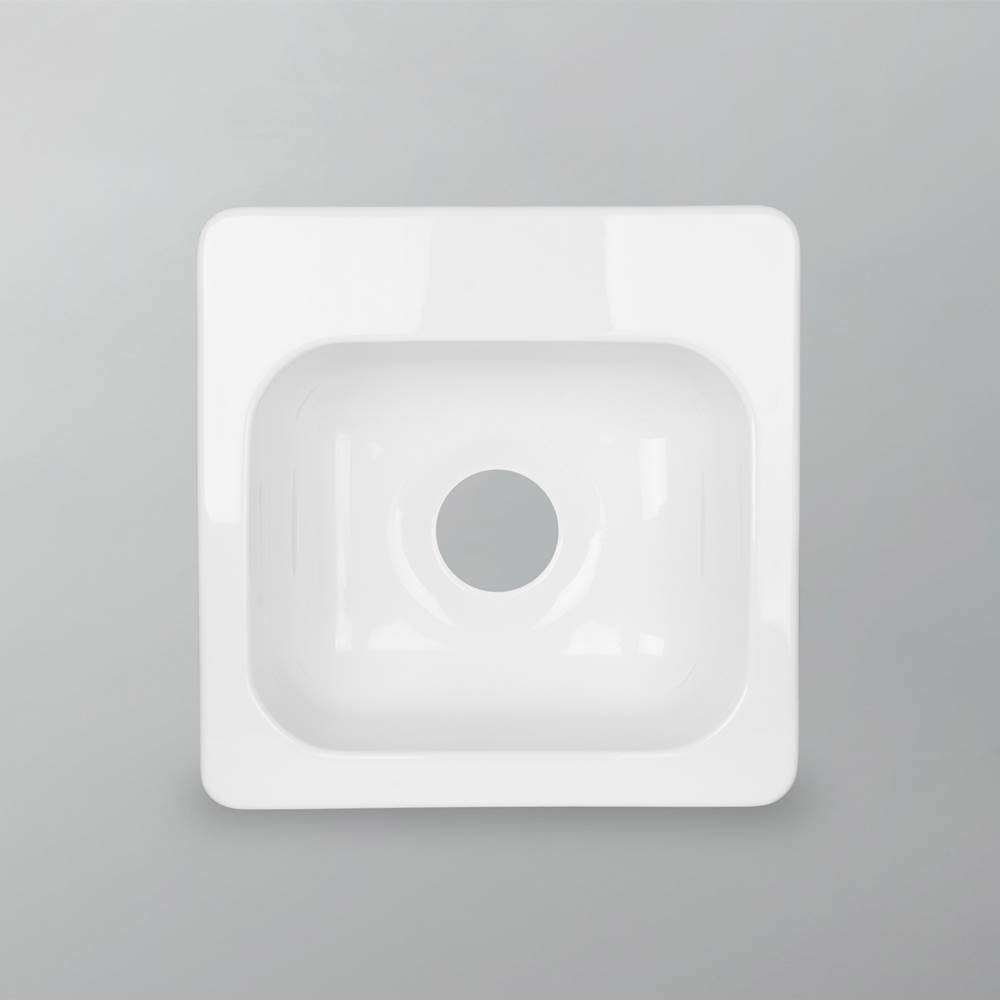 Sink - Acrylic - Classic Bar Sink - Single Bowl - Wht -1 Hole-related