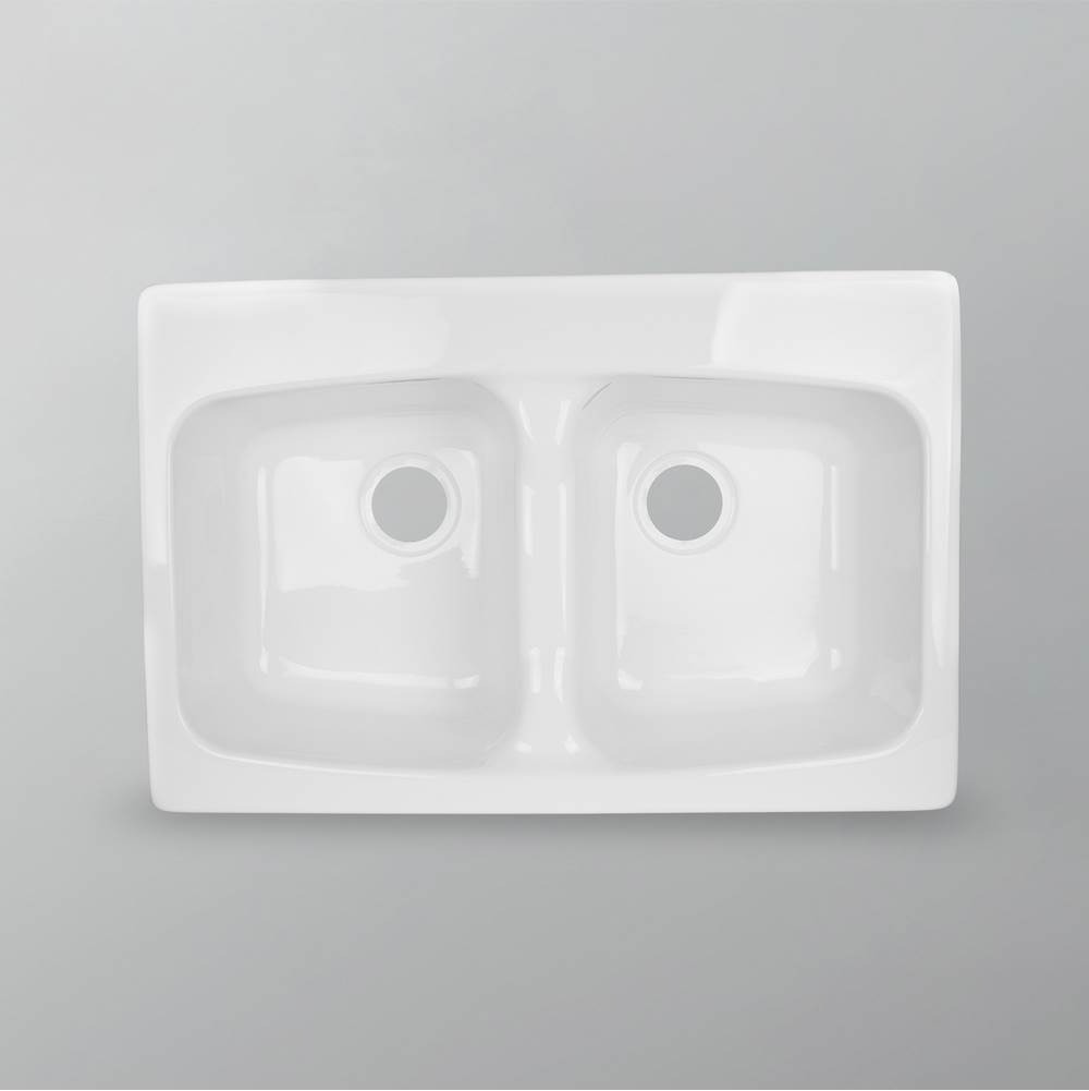 Kitchen SinkGourmet Double BowlWhite-home