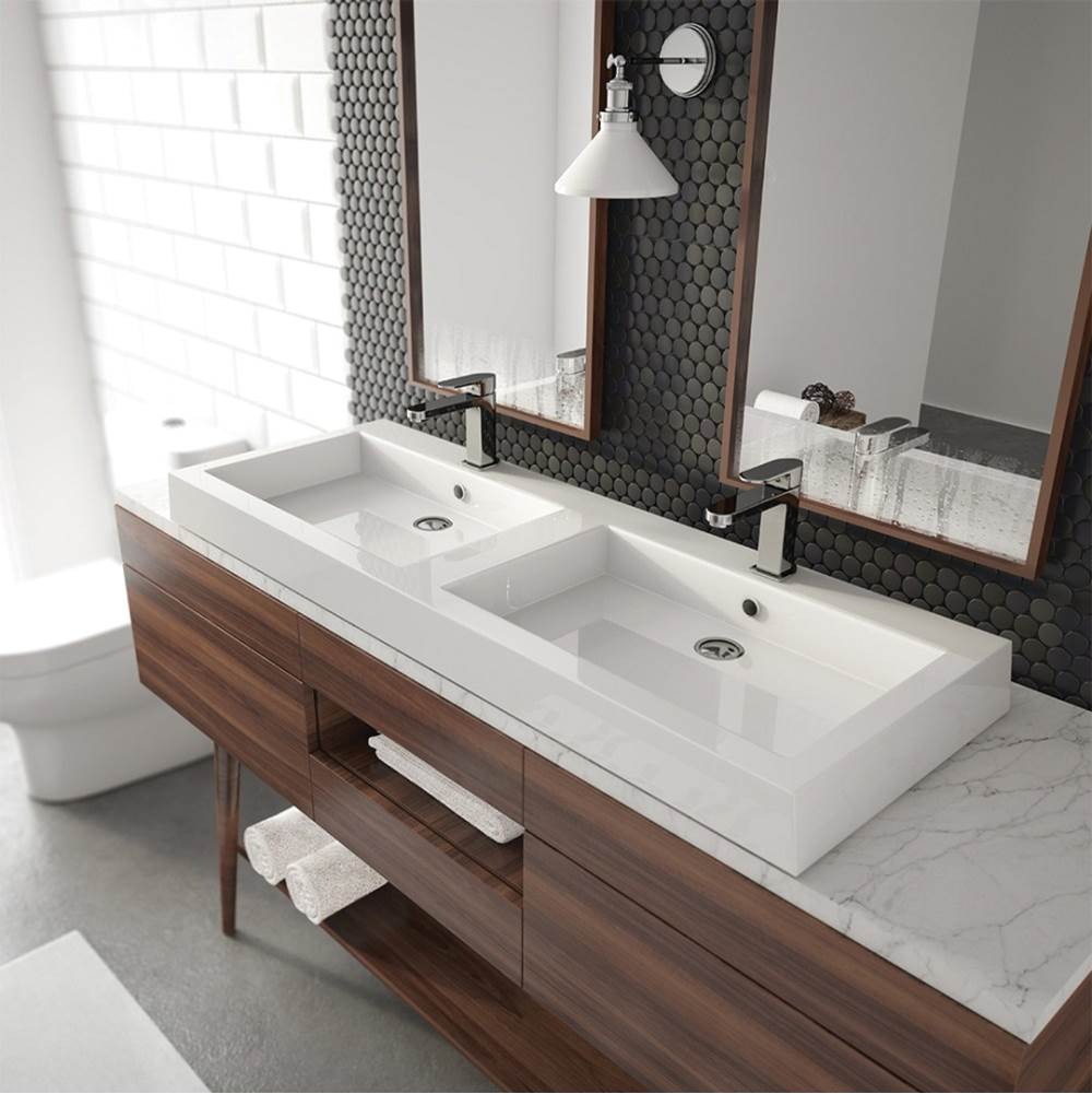 Basin - Pure - 5520 2xBpwls - Low Profile - 3 Holes 8"C-related