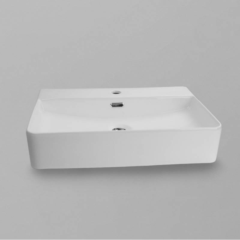 Basin - Ceramic - Countertop - Wht - 1 Hole-related