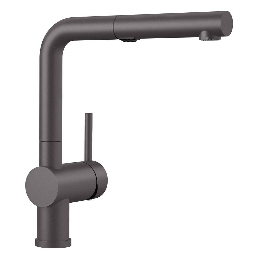 Linus Low Arc Pull-Out Dual-Spray Kitchen Faucet - Cinder-related