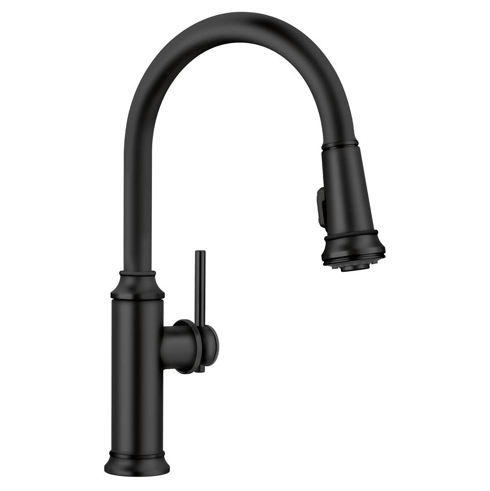 Empressa High Arc Pull-Down Dual-Spray Kitchen Faucet - Matte Black-related