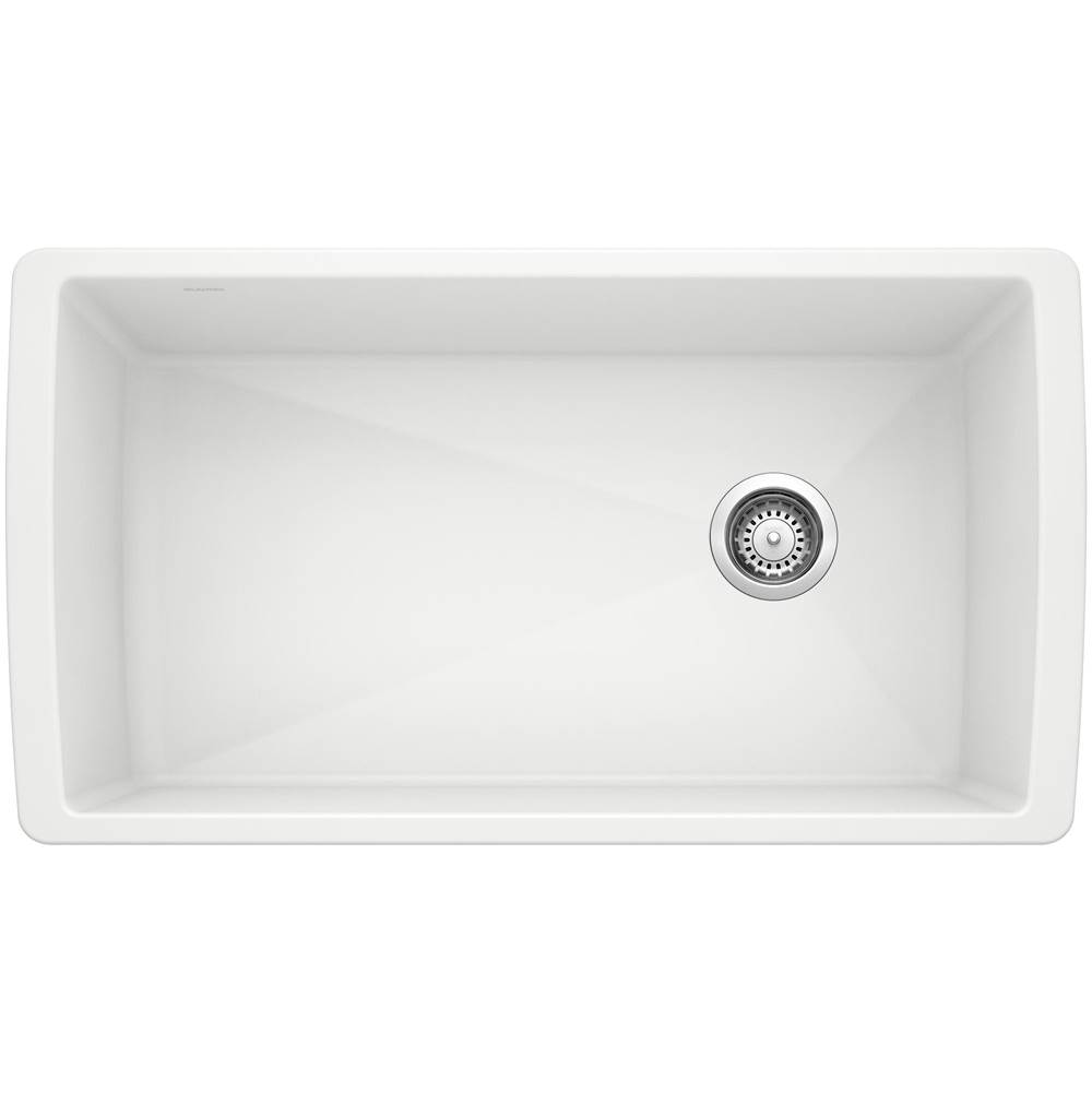 Diamond SILGRANIT 33'' Super Single Undermount Kitchen Sink - White-shop