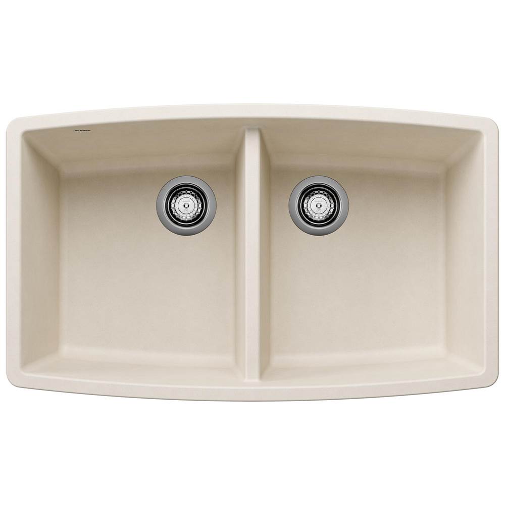 Performa SILGRANIT 33'' 50/50 Double Bowl Undermount Kitchen Sink - Soft White-related