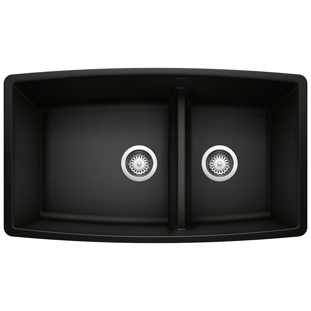 Performa SILGRANIT 33'' 60/40 Double Bowl Undermount Kitchen Sink with Low Divide-related