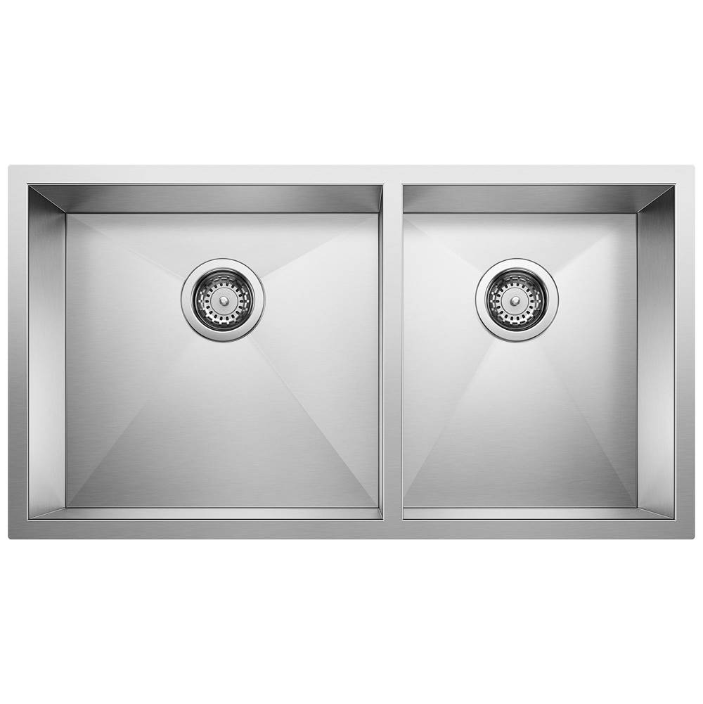 Quatrus R0 33'' 60/40 Double Bowl Undermount Stainless Kitchen Sink-related