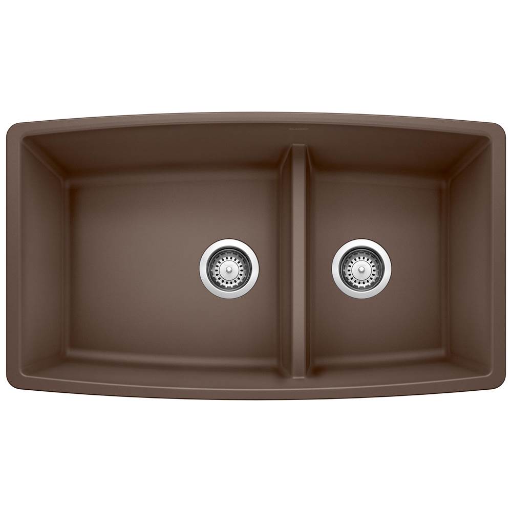 Performa SILGRANIT 33'' 60/40 Double Bowl Undermount Kitchen Sink with Low Divide-related