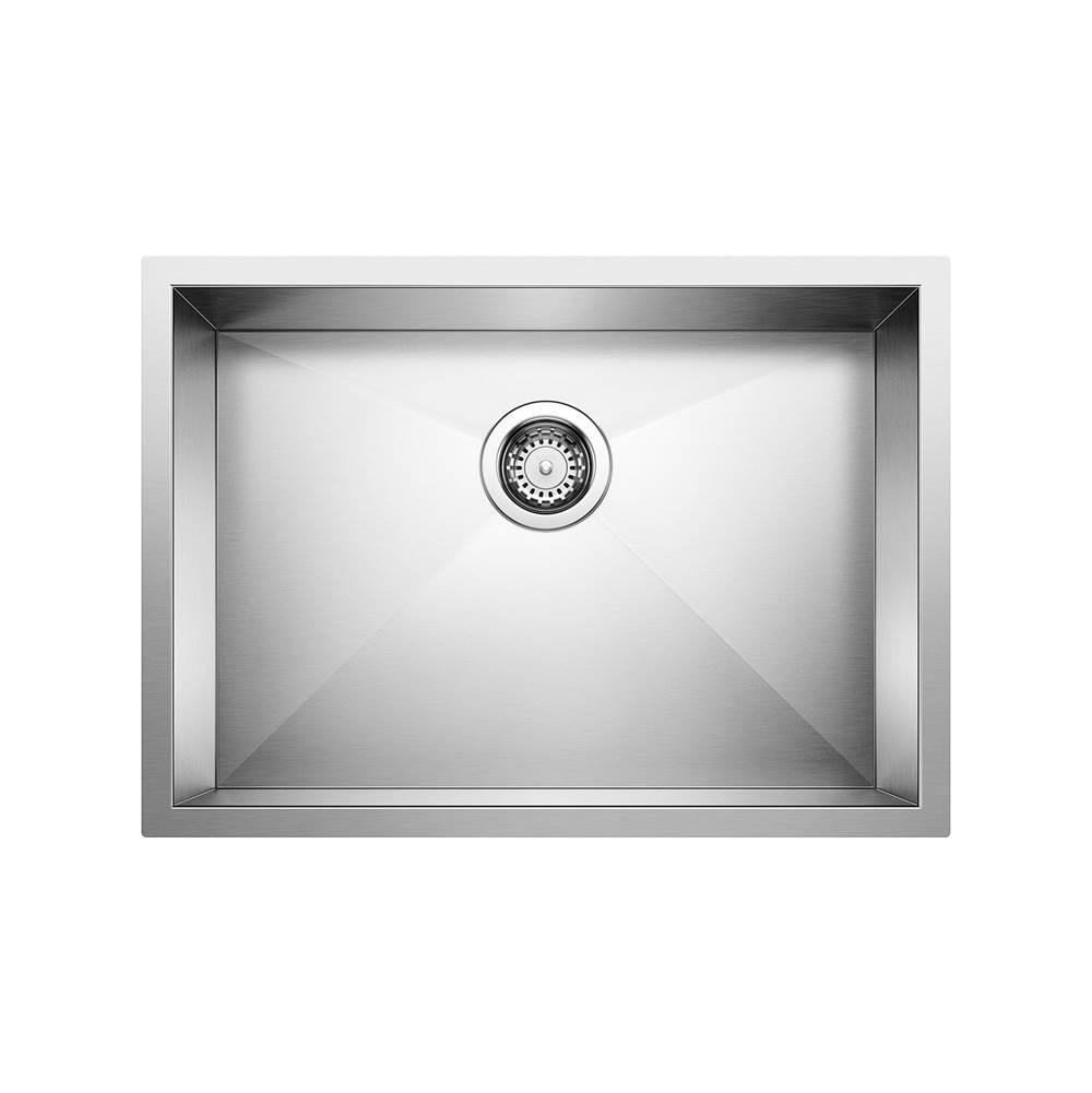 Quatrus R0 25'' Single Bowl Undermount Stainless Steel Kitchen Sink-shop