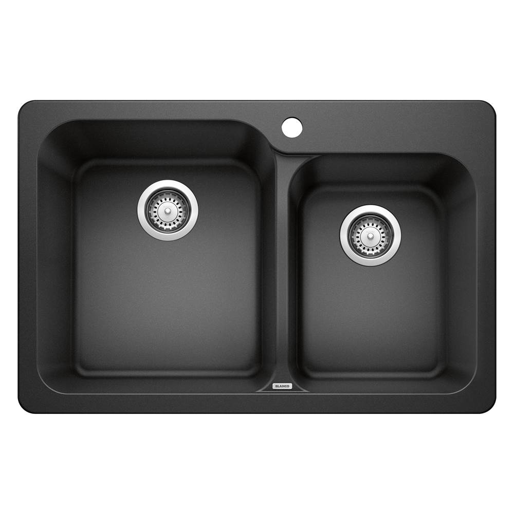 Vision SILGRANIT 31.5'' 60/40 Double Bowl Dual Mount Kitchen Sink - Anthracite-related