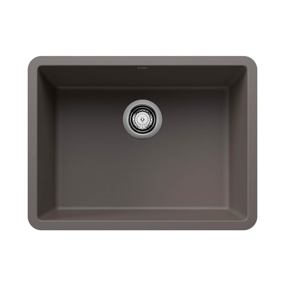 Precis SILGRANIT 24'' Single Bowl Undermount Kitchen Sink - Volcano Gray-shop