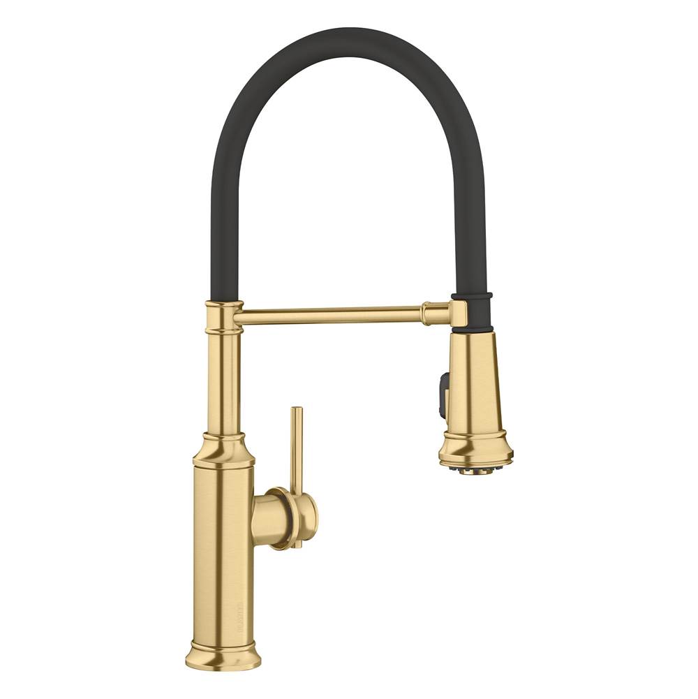Empressa Semi-Pro Pull-Down Dual-Spray Kitchen Faucet - Satin Gold-related