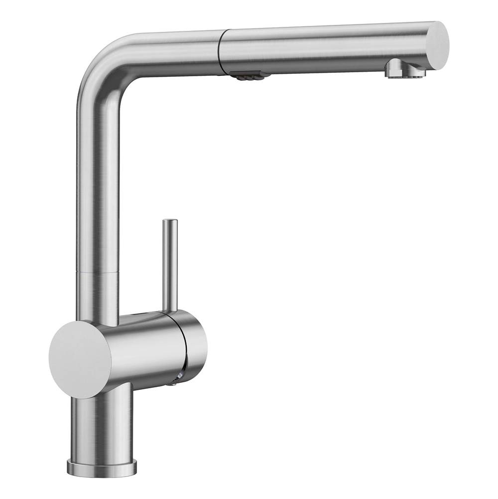 Linus Low Arc Pull-Out Dual-Spray Kitchen Faucet - PVD Steel-related