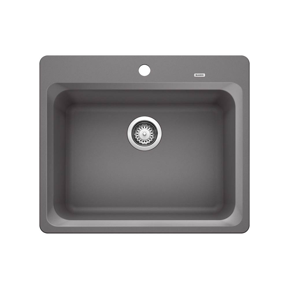 Vision SILGRANIT 25'' Single Bowl Dual Mount Kitchen Sink - Cinder-related