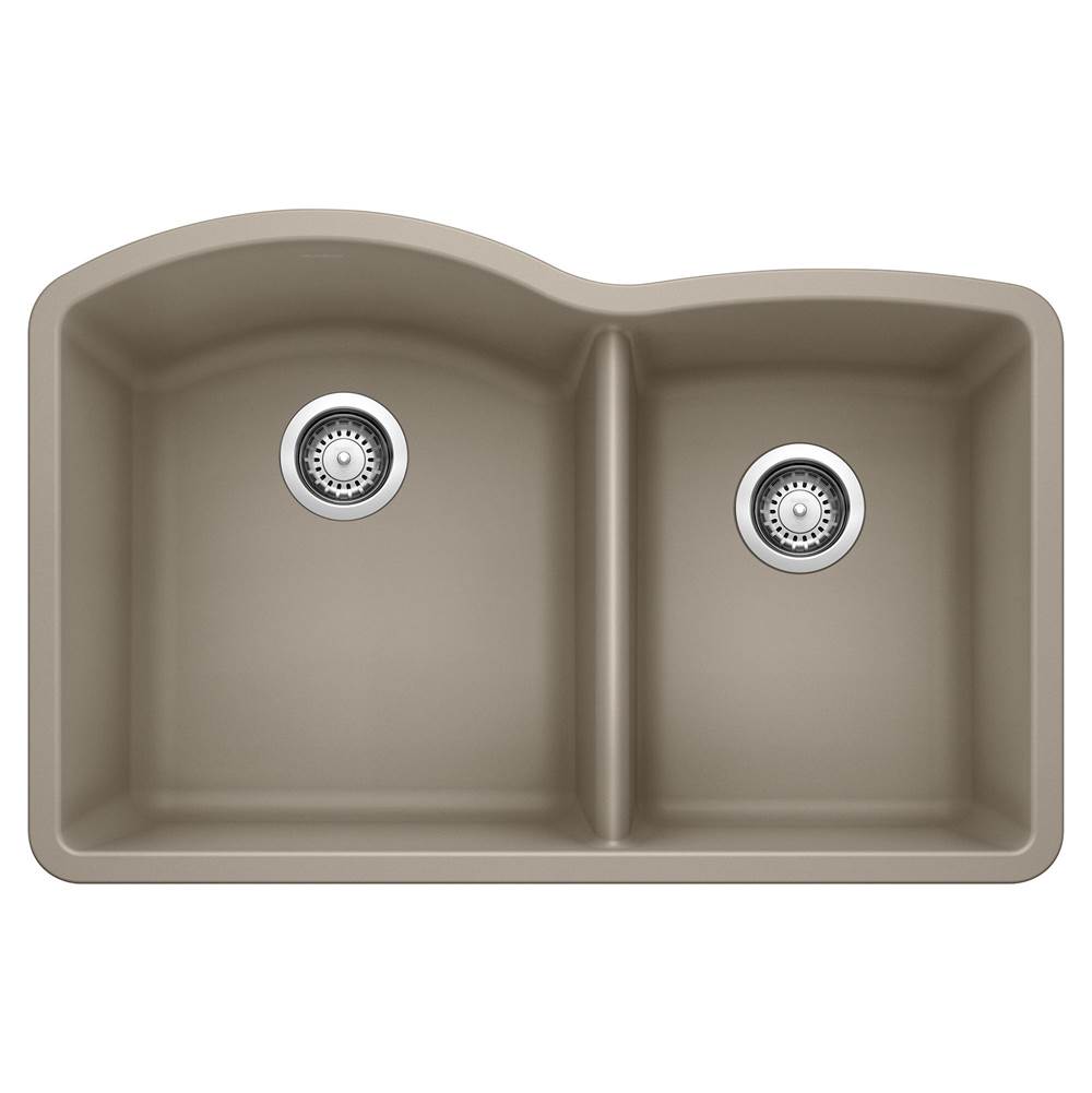 Diamond SILGRANIT 32'' 60/40 Double Bowl Undermount Kitchen Sink - Truffle-related