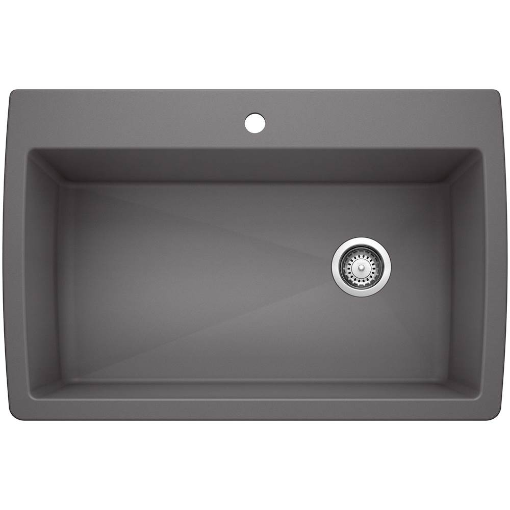 Diamond SILGRANIT 33.5'' Super Single Dual Mount Kitchen Sink - Cinder-related