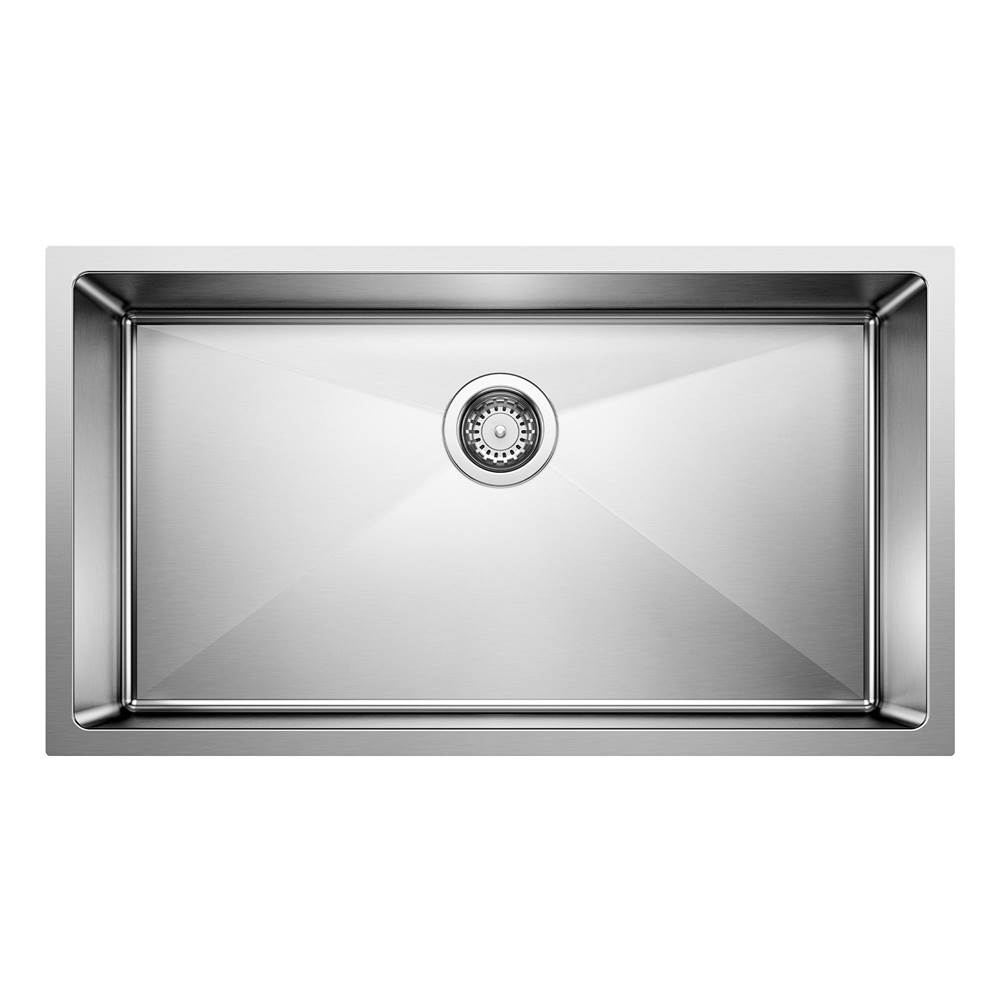 Quatrus R15 32'' Super Single Bowl Undermount Stainless Steel Kitchen Sink-shop