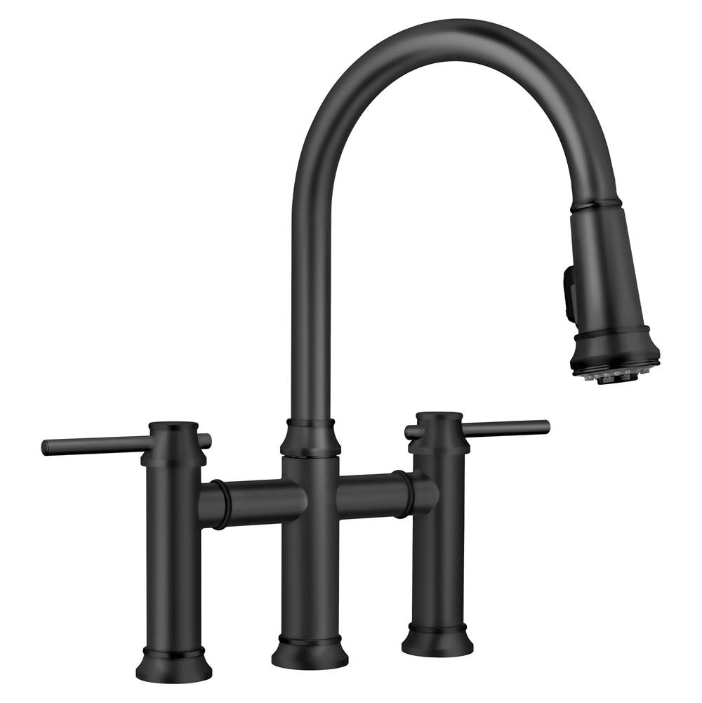 Empressa Pull-Down Dual-Spray Bridge Faucet - Matte Black-related