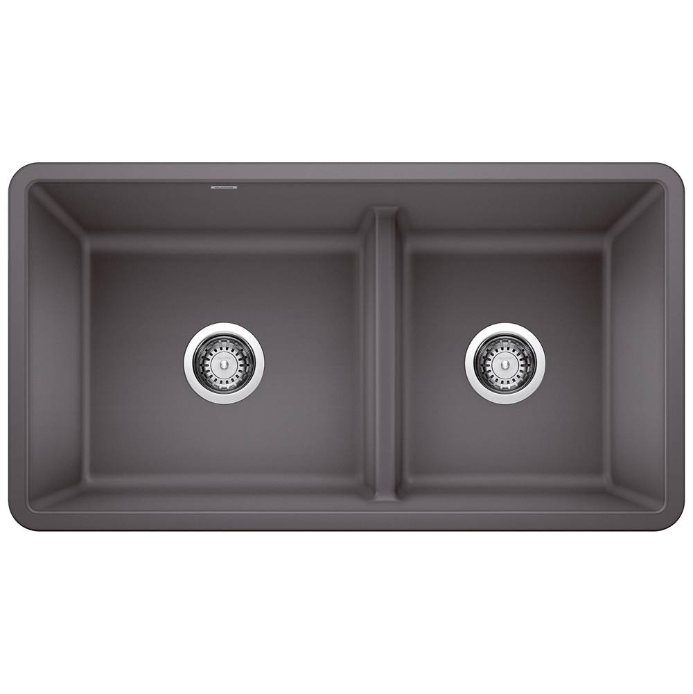 Precis SILGRANIT 33'' 60/40 Reversible Double Bowl Undermount Kitchen Sink with L-related