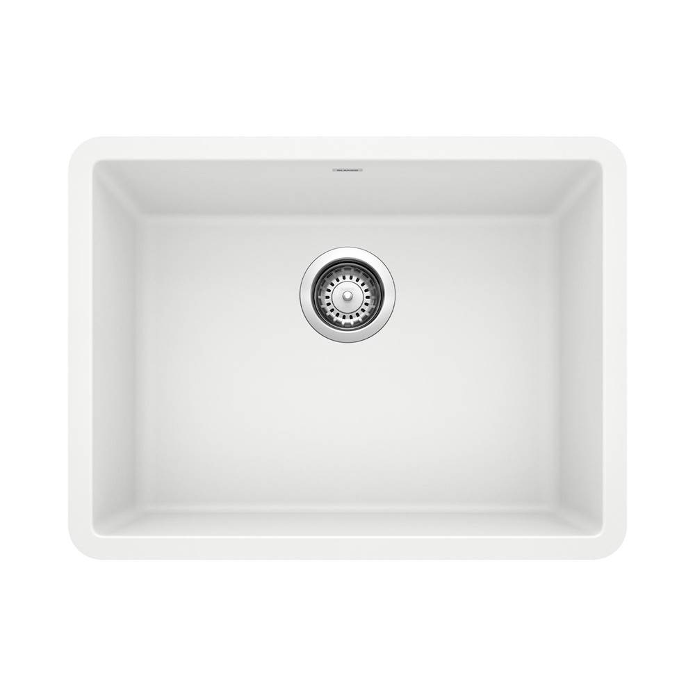 Precis SILGRANIT 24'' Single Bowl Undermount Kitchen Sink - White-shop