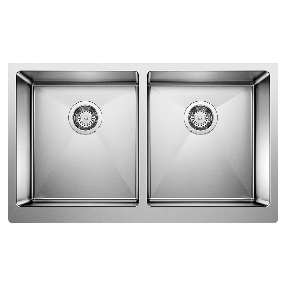 Quatrus R15 32'' 50/50 Double Bowl Apron-Front Stainless Steel Farmhouse Sink-related