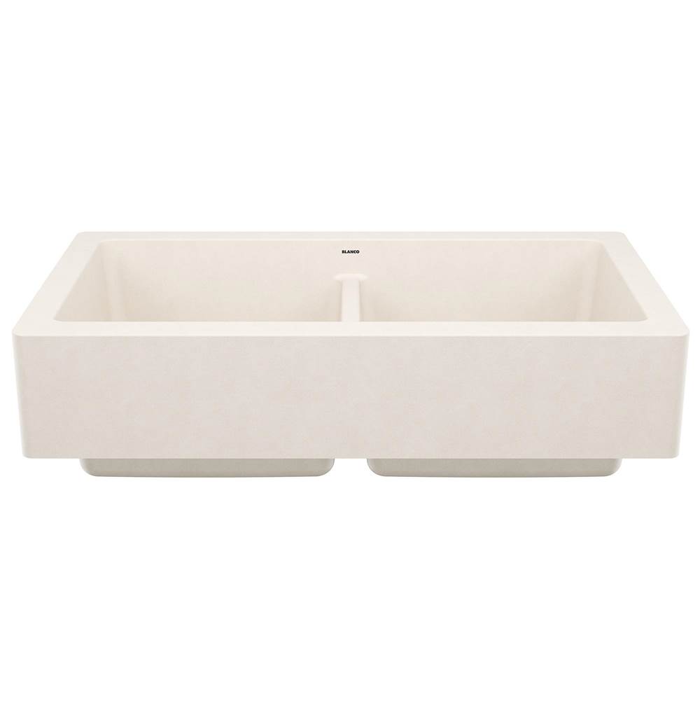 Vintera SILGRANIT 33'' Double Bowl Apron-Front Farmhouse Sink - Soft White-shop