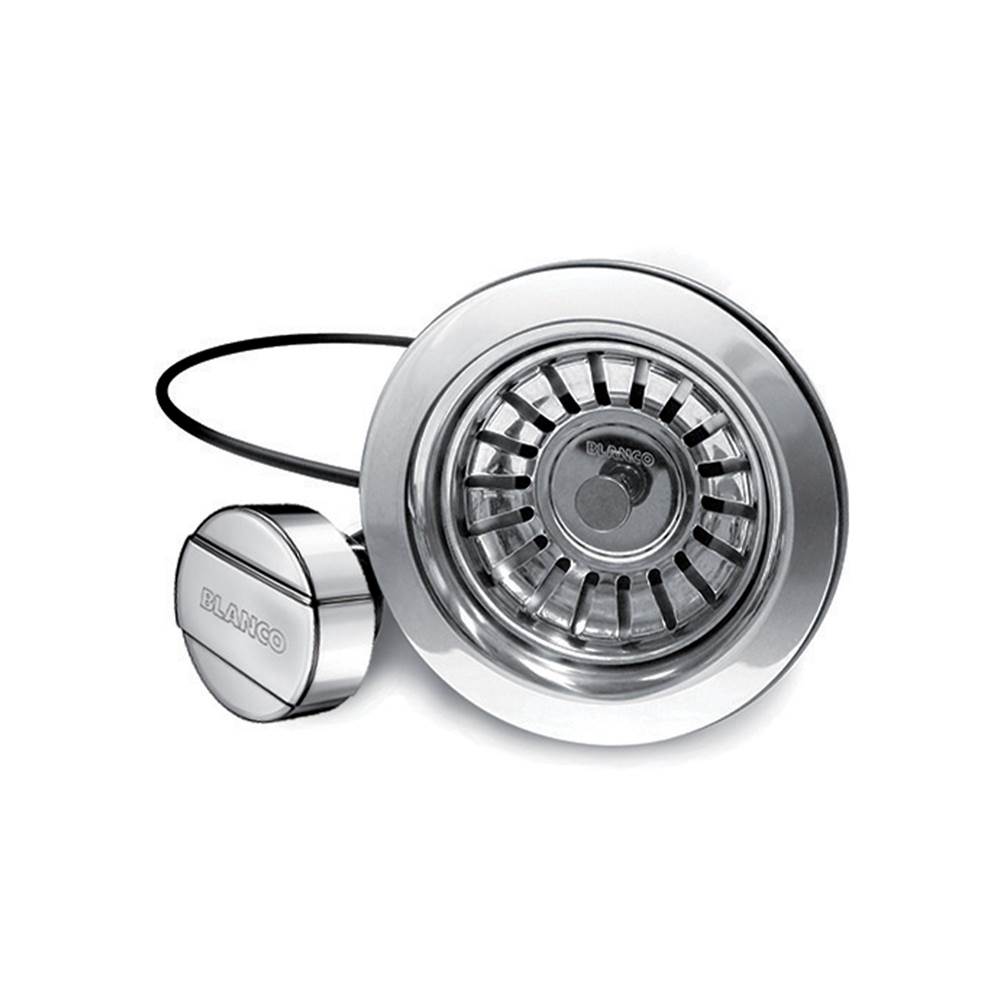 Pop-up Basket Strainer - Stainless Steel (Round Button)-related