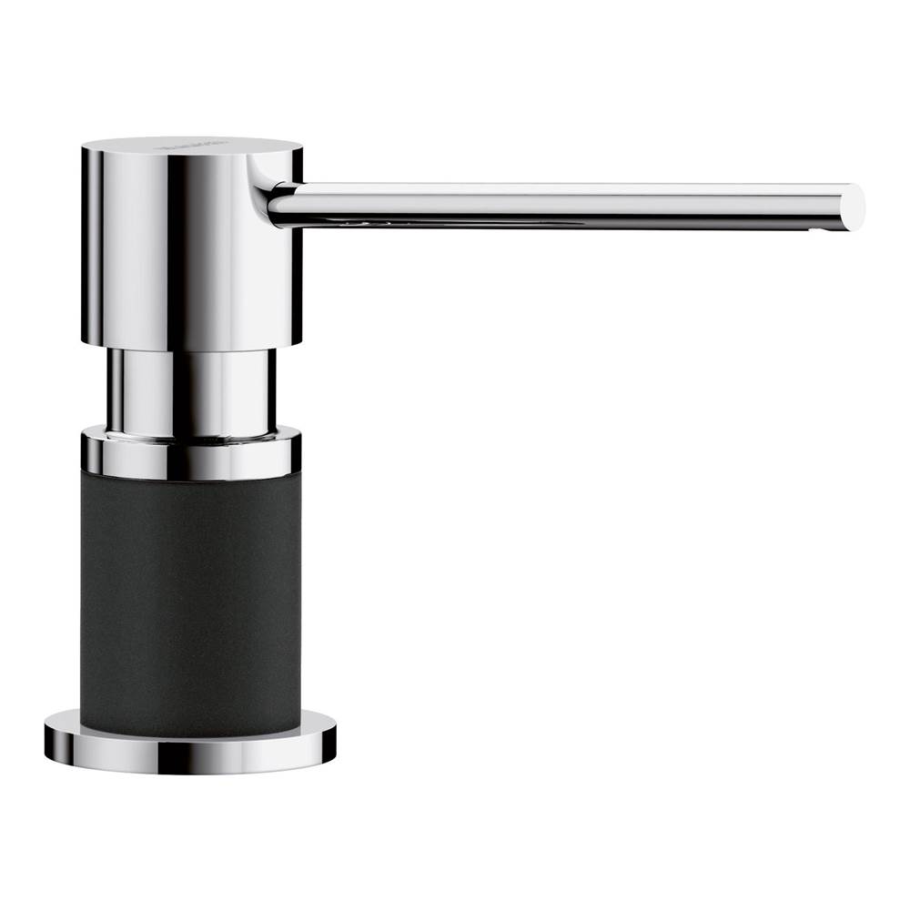 Lato Soap Dispenser - Chrome/Coal Black-shop