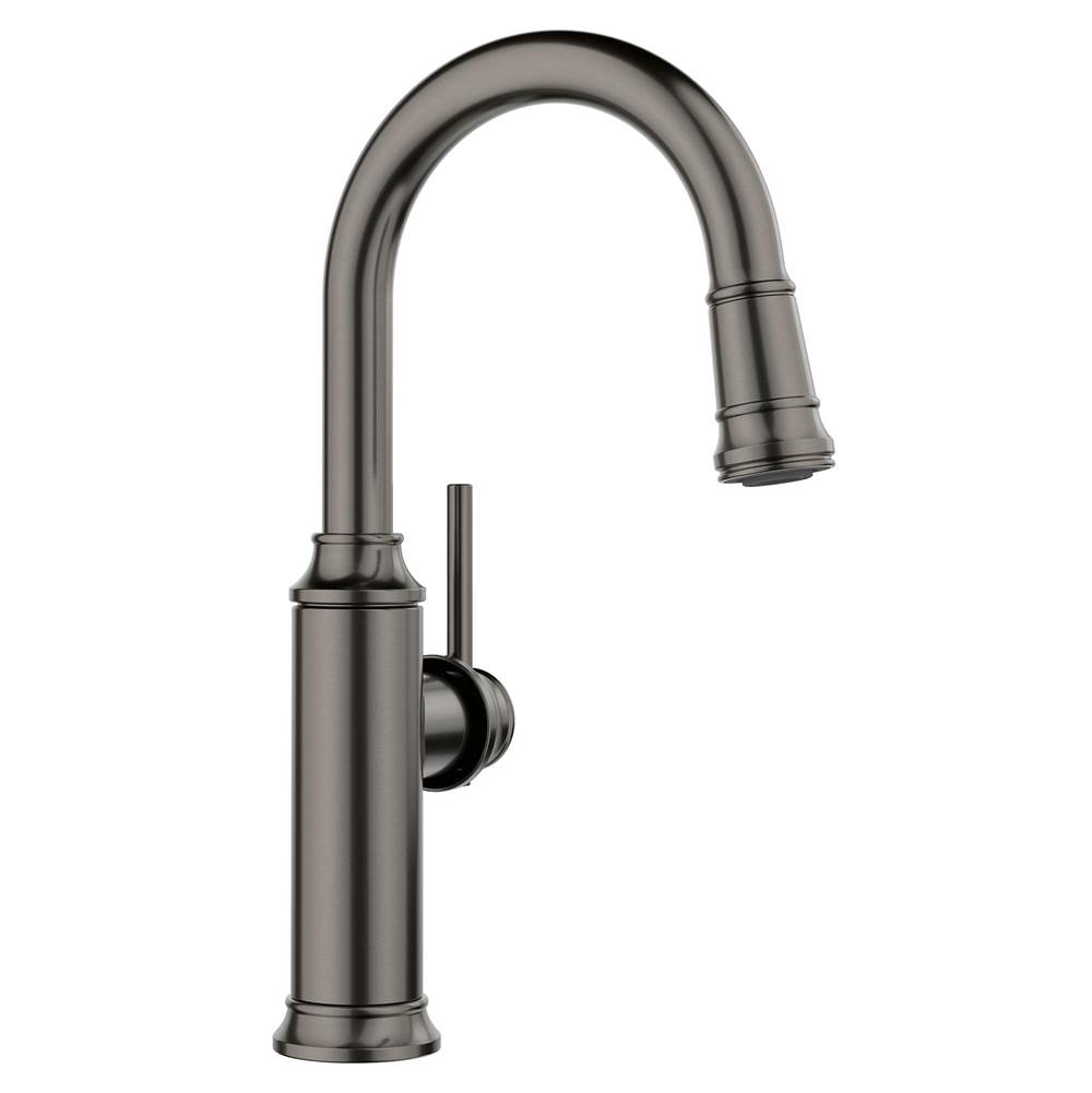 Empressa Pull-Down Bar Faucet - Satin Dark Steel-shop