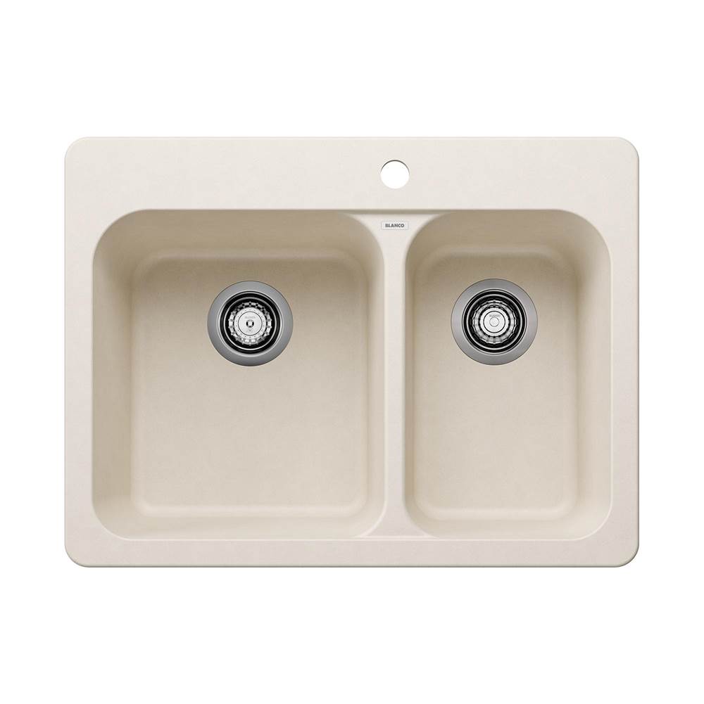 Vision SILGRANIT 27.5'' 70/30 Double Bowl Dual Mount Kitchen Sink - Soft White-related