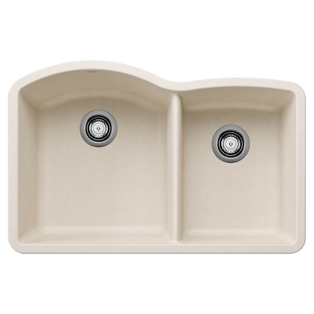 Diamond SILGRANIT 32'' 60/40 Double Bowl Undermount Kitchen Sink - Soft White-related