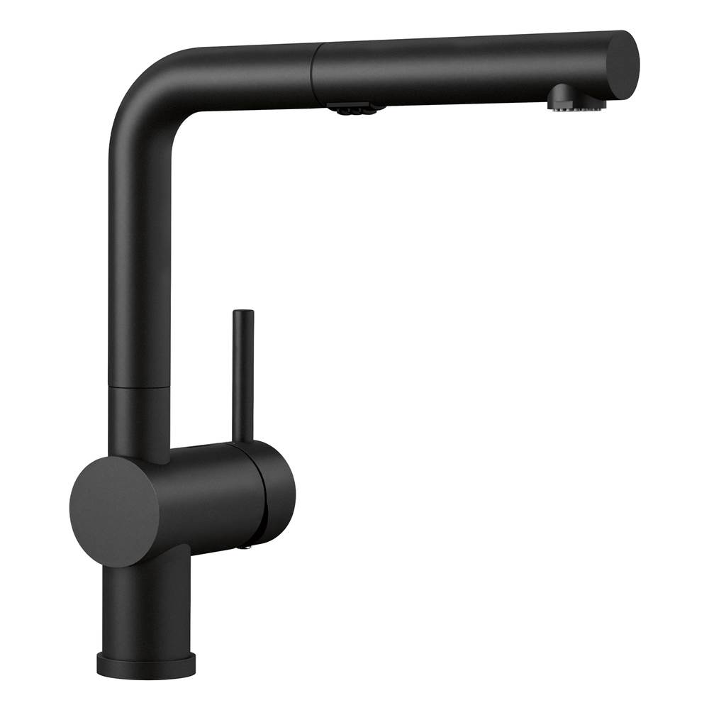 Linus Low Arc Pull-Out Dual-Spray Kitchen Faucet - Coal Black-related