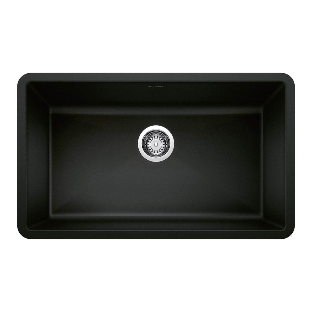 Precis SILGRANIT 32'' Super Single Undermount Kitchen Sink - Coal Black-shop