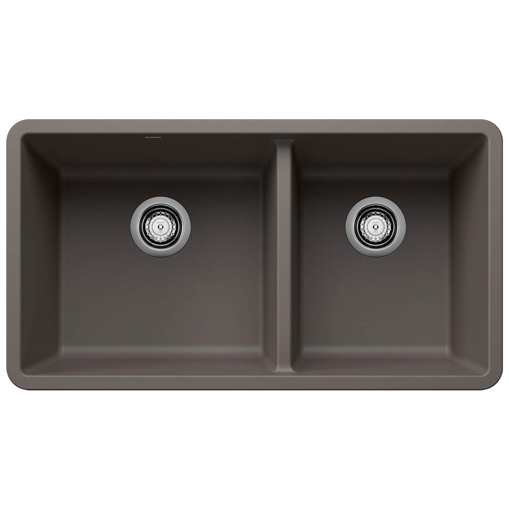 Precis SILGRANIT 33'' 60/40 Reversible Double Bowl Undermount Kitchen Sink with L-related